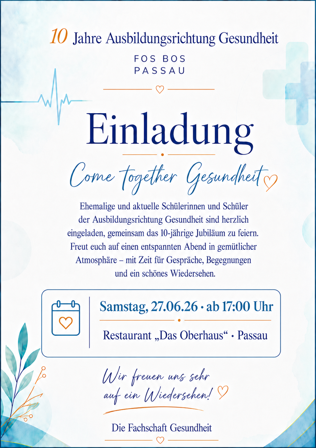 Einladung 10JahreGesundheitCometogether